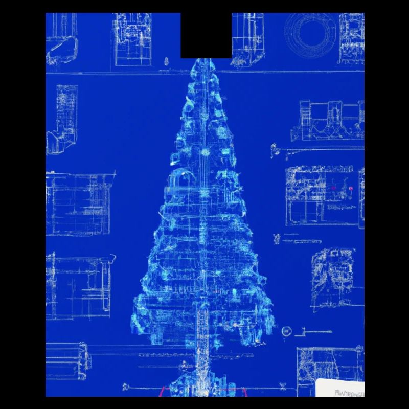 Plan schématique de l’arbre de Noël