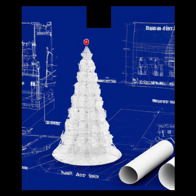 Christmas Christmas Tree Schematic Blueprint