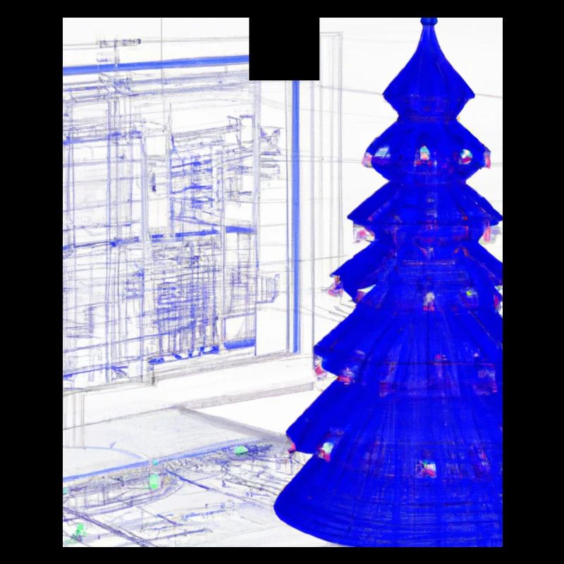Plan schématique de l’arbre de Noël de Noël