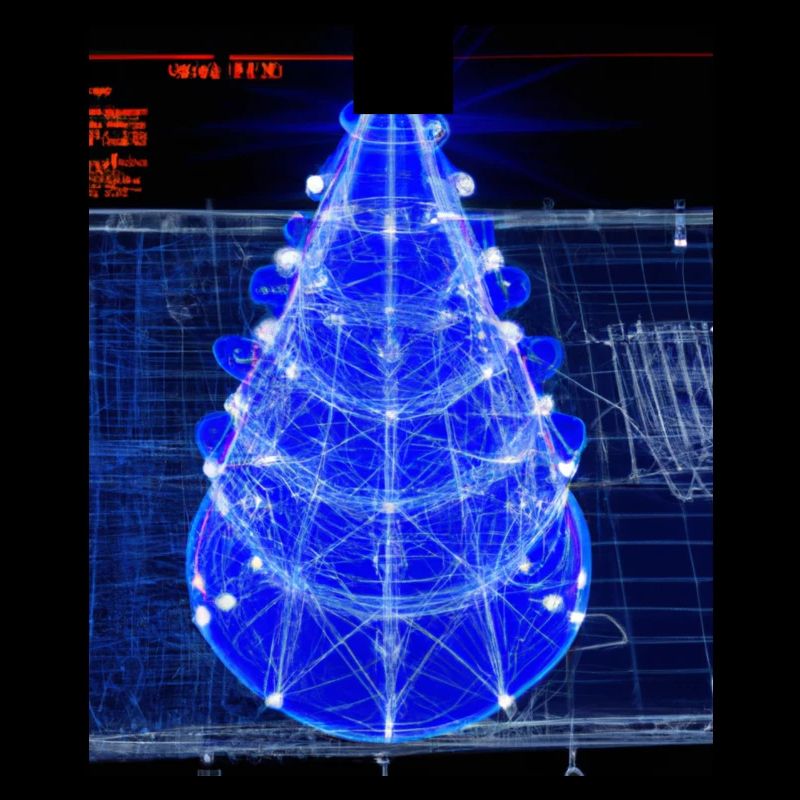 Christmas Christmas Tree Schematic Blueprint