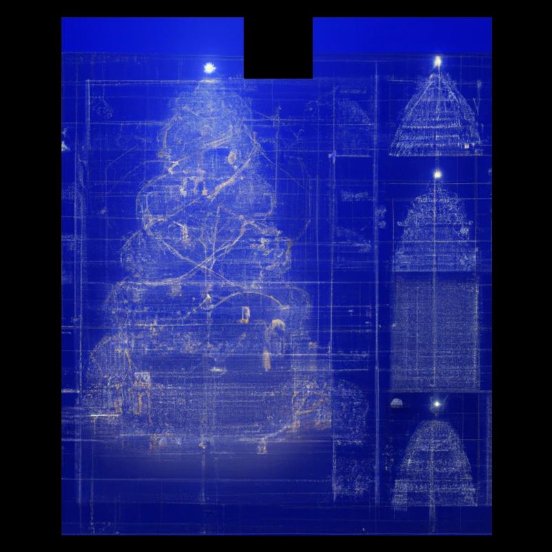 Plan schématique de l’arbre de Noël