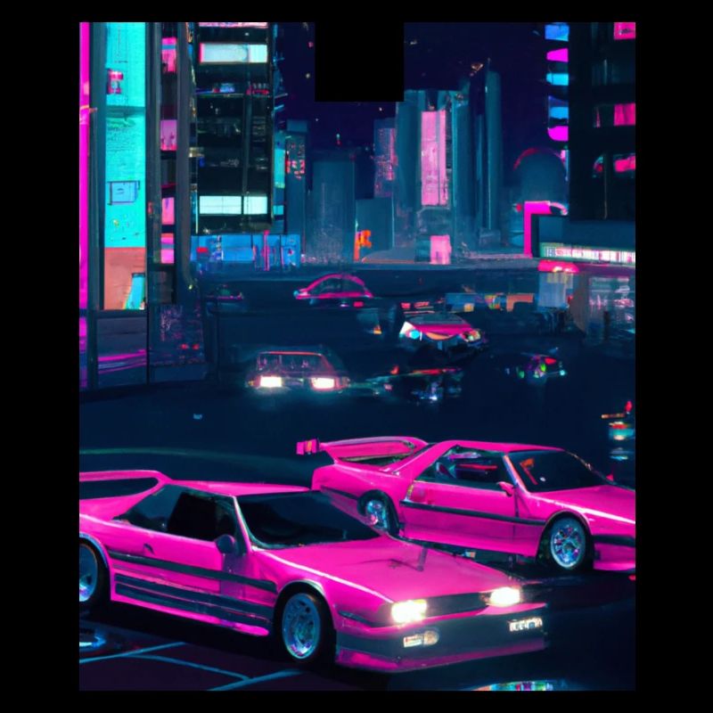 Vaporwave Esthétique Synthwave Car