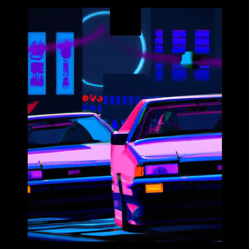 Vaporwave Esthétique Synthwave Car