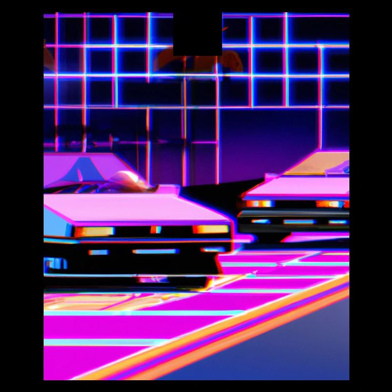 Vaporwave Esthétique Synthwave Car