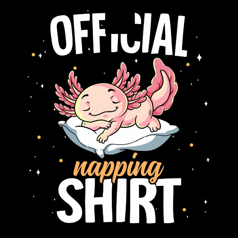 Schlafende Axolotl Offizielles Nickerchen