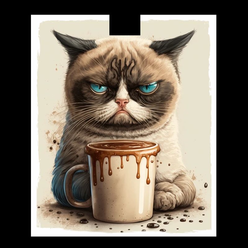 Cat Kitten Coffee Cup Morning Grouch Cocoa