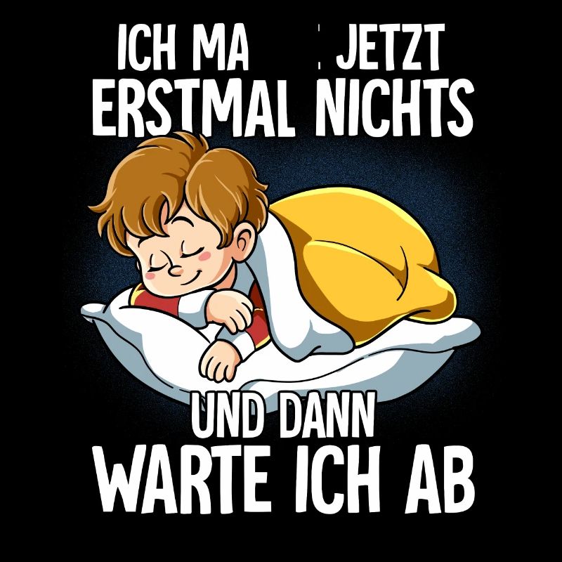 Langschläfer Junge Müde Schlaf
