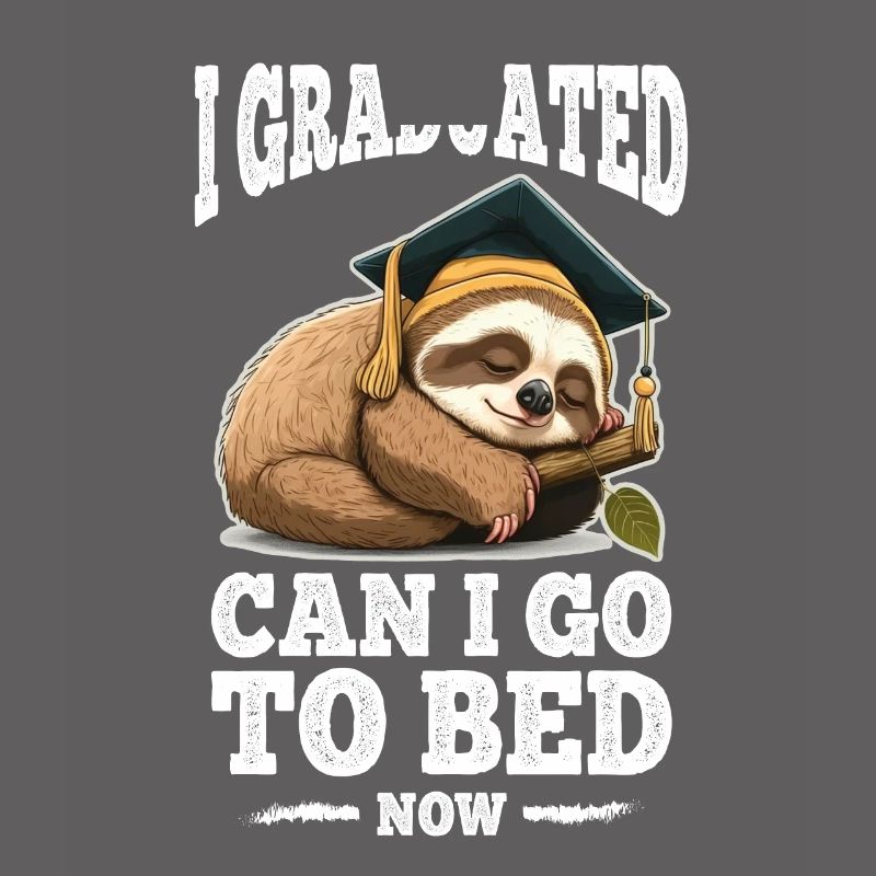 Diplôme Sleeping Sloth Uni Master Bachelor
