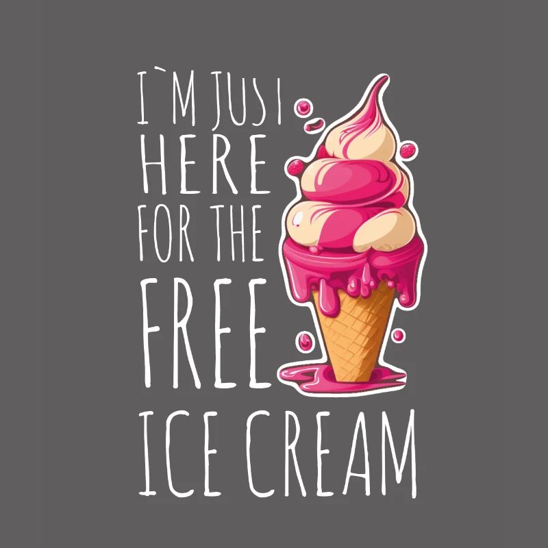 Eis Eiscreme Soft Eis Ich bin wegen dem Eis hier