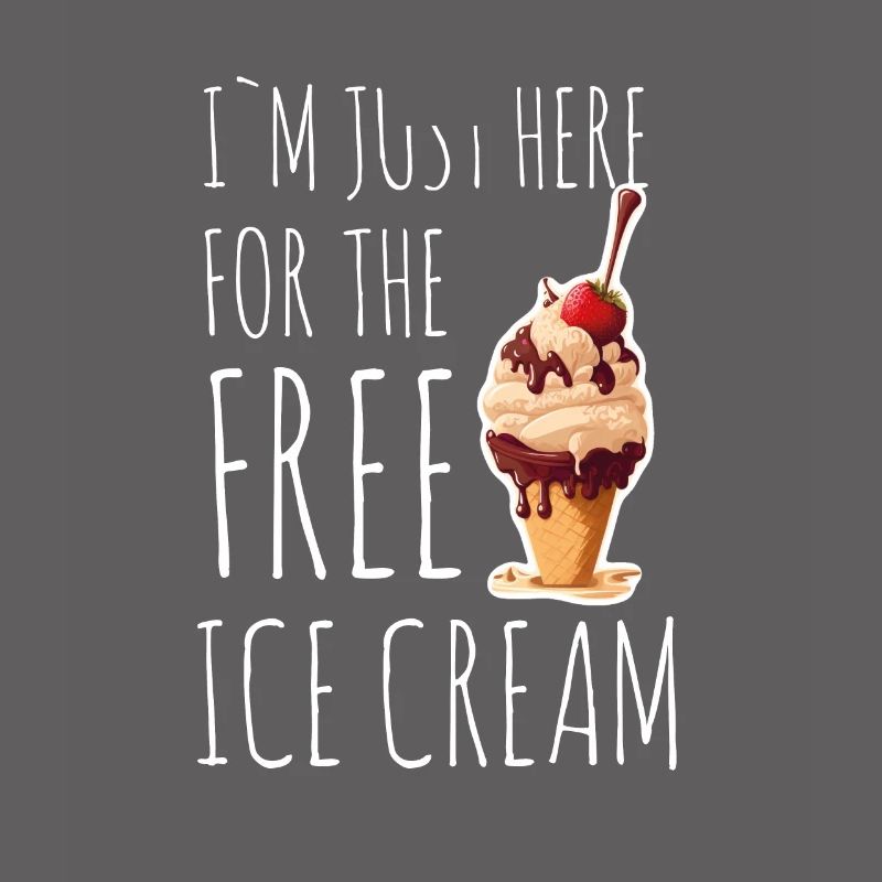 Eis Eiscreme Soft Eis Ich bin wegen dem Eis hier