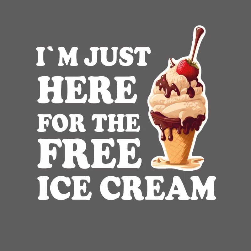 Eis Eiscreme Soft Eis Ich bin wegen dem Eis hier