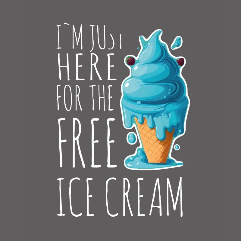 Eis Eiscreme Soft Eis Ich bin wegen dem Eis hier