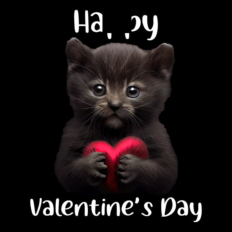 Chat de la Saint-Valentin