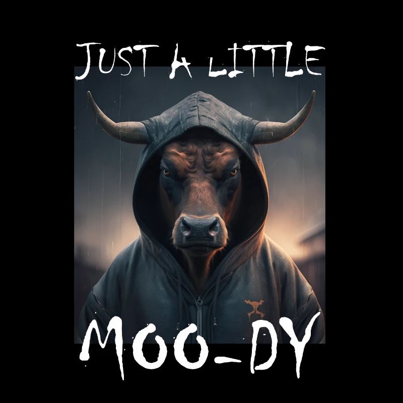 A little Moody Kuh Rind Morgenmuffel Bauer Schlaf