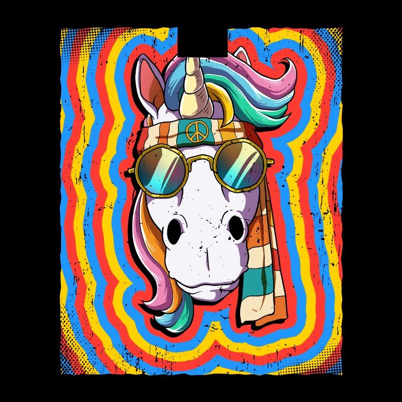 Hippie Unicorn Psychedelic Trippy