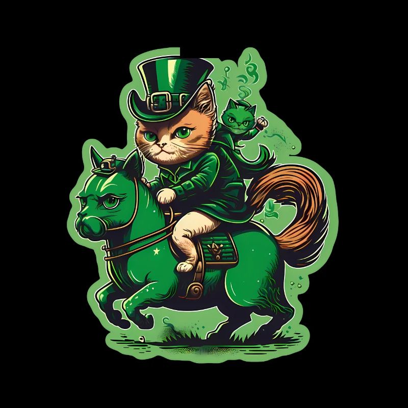 Katze Kätzchen Pony St. Patricks Day Irland Irisch