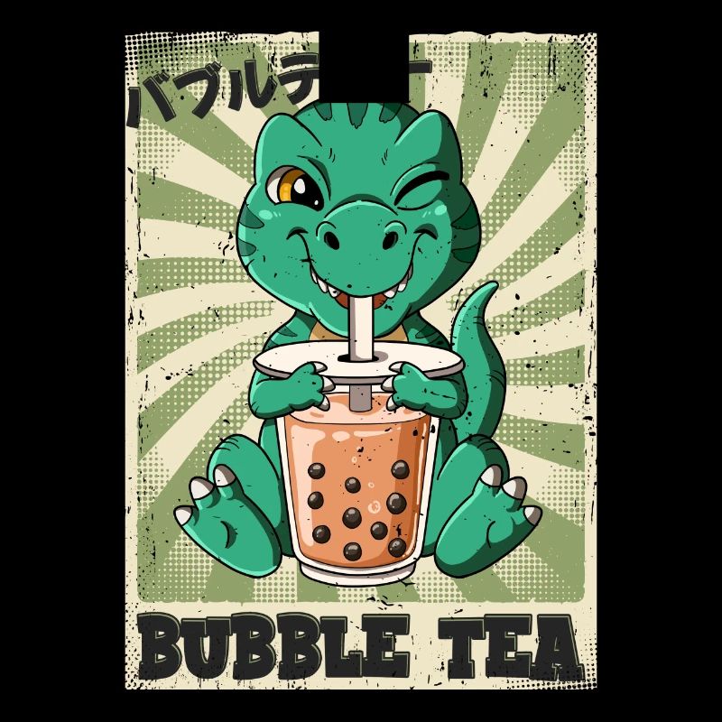 Boba Tea T-rex Bubble Tea