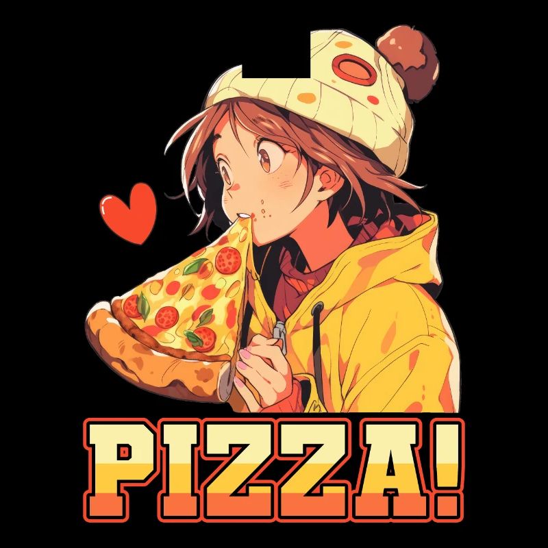 Pizza Lover Junge Mädchen Anime Manga Pizza