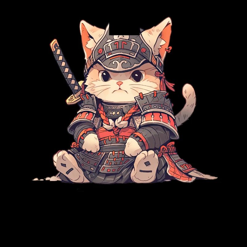 Chat d’Asie Samouraï japonais Samouraï