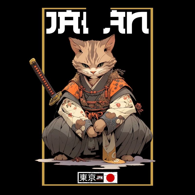 Chat d’Asie Samouraï japonais Samouraï