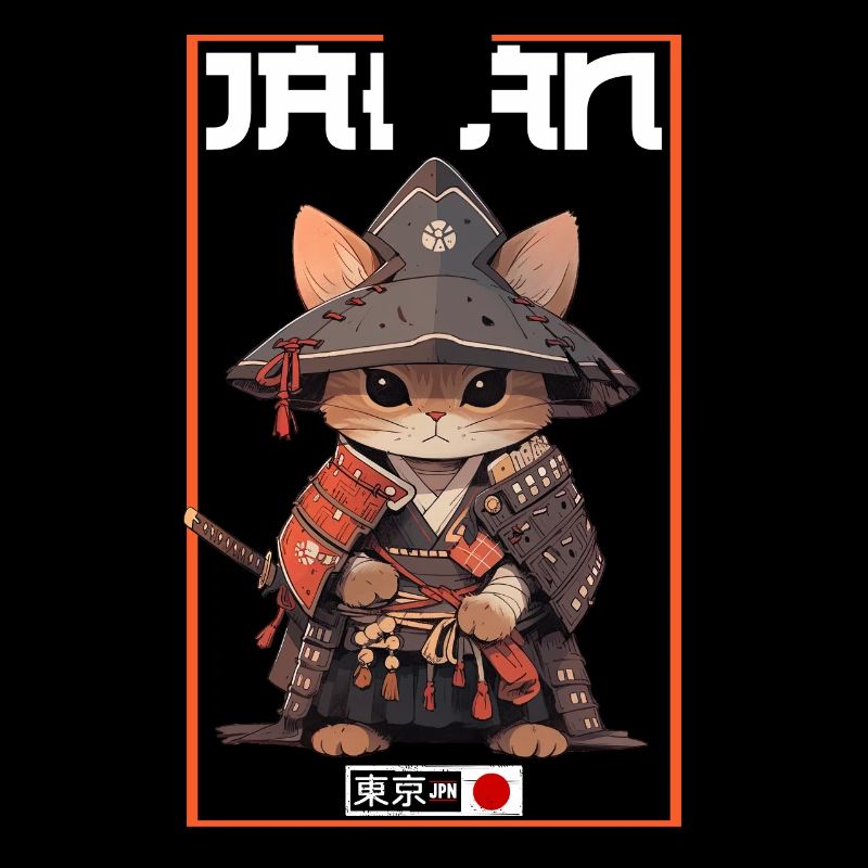 Chat d’Asie Samouraï japonais Samouraï
