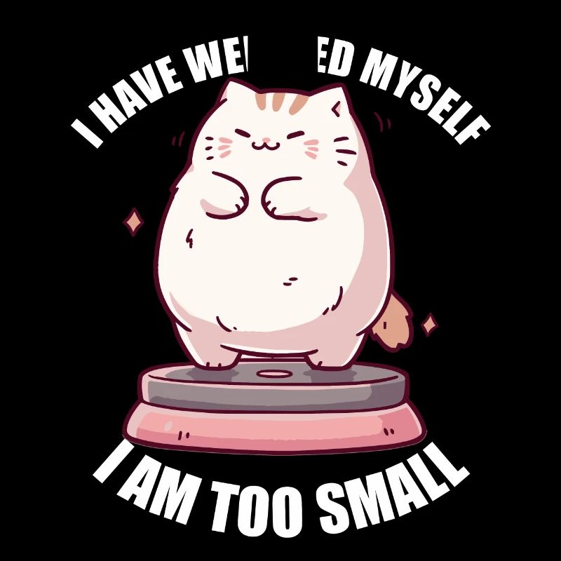 I've weighed myself I'm too small cat