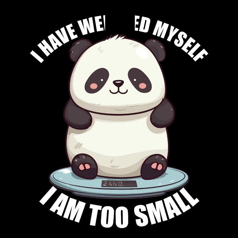 I've weighed myself too little panda
