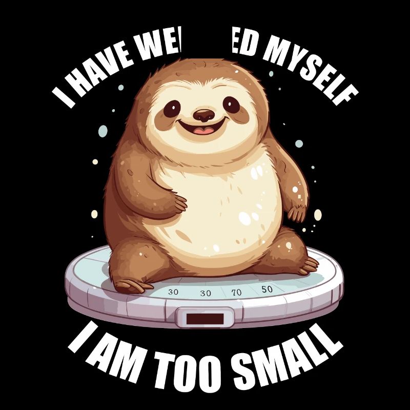 I've weighed, I'm too small, a sloth