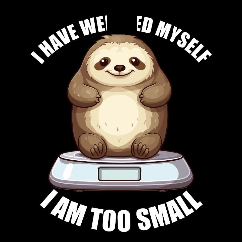 I've weighed, I'm too small, a sloth