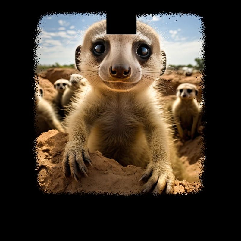 Suricate réaliste Erdmännchen