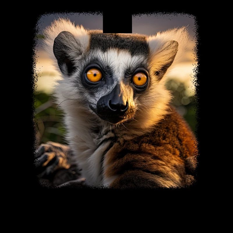 Ring-tailed lemurs realistic ring-tailed lemur