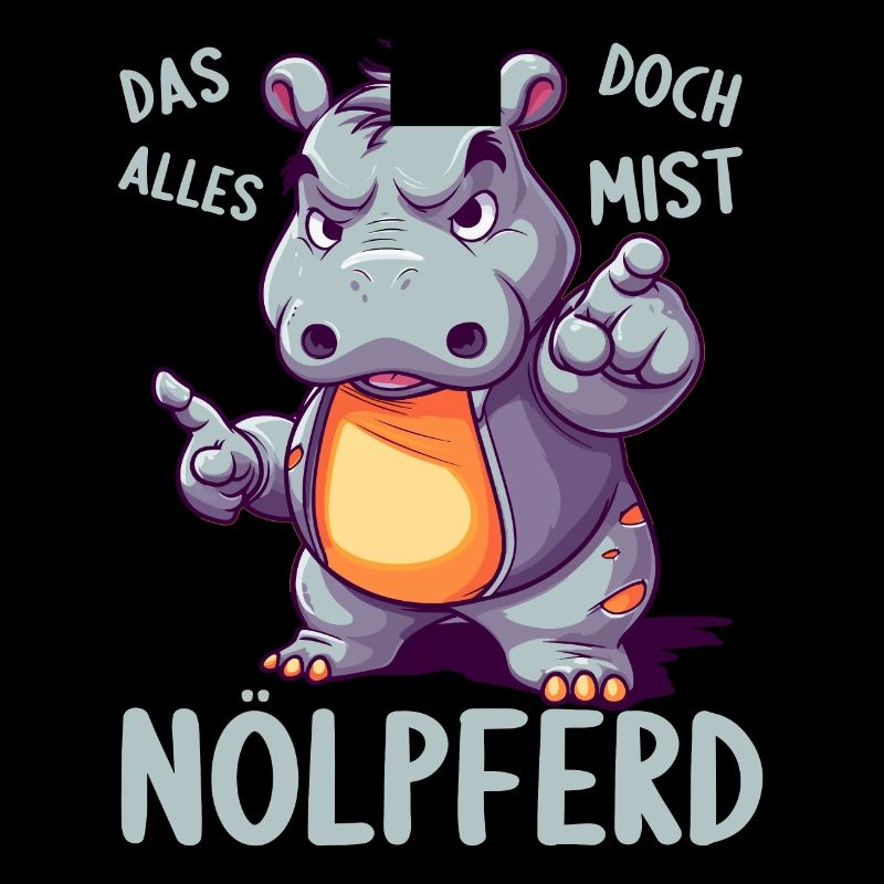 Hippo Hippo Complain Complainer Nölpferd