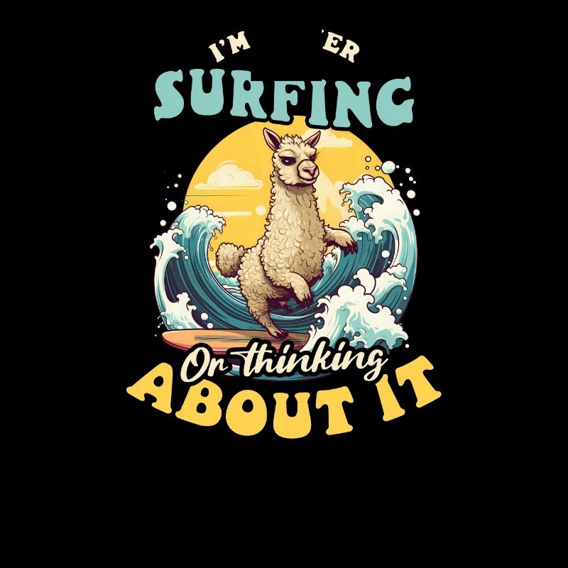 Surfer Surfen oder denken Sie darüber nach