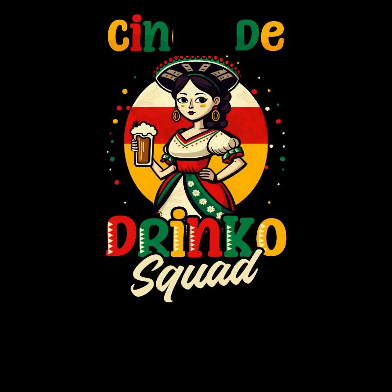 Cinco De Mayo Cinco Drinko Mädchen