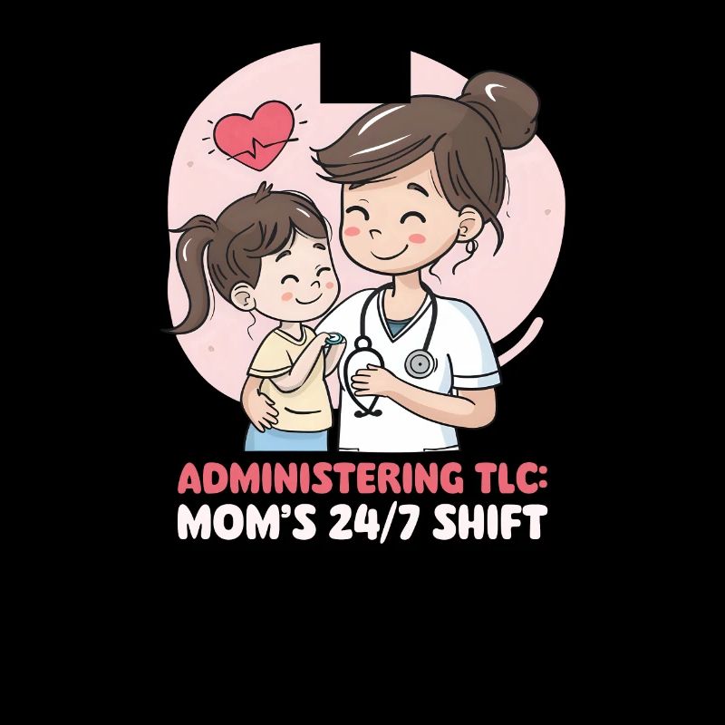 Nurse Mom Administering TLC: Mom's 24/7 Shift
