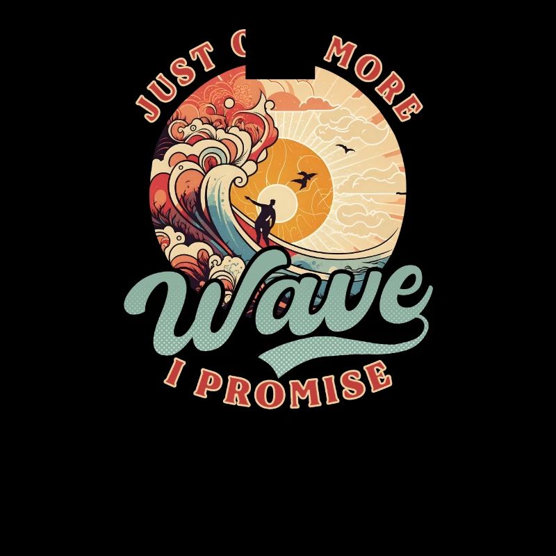 Surfer Nur noch eine Welle