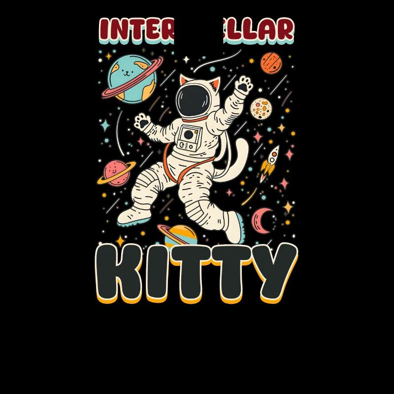 Katze Astronaut Interstellar Kitty
