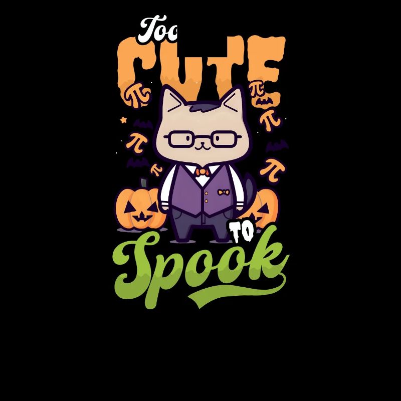Professeur de mathématiques d’Halloween Trop mignon pour effrayer le chat