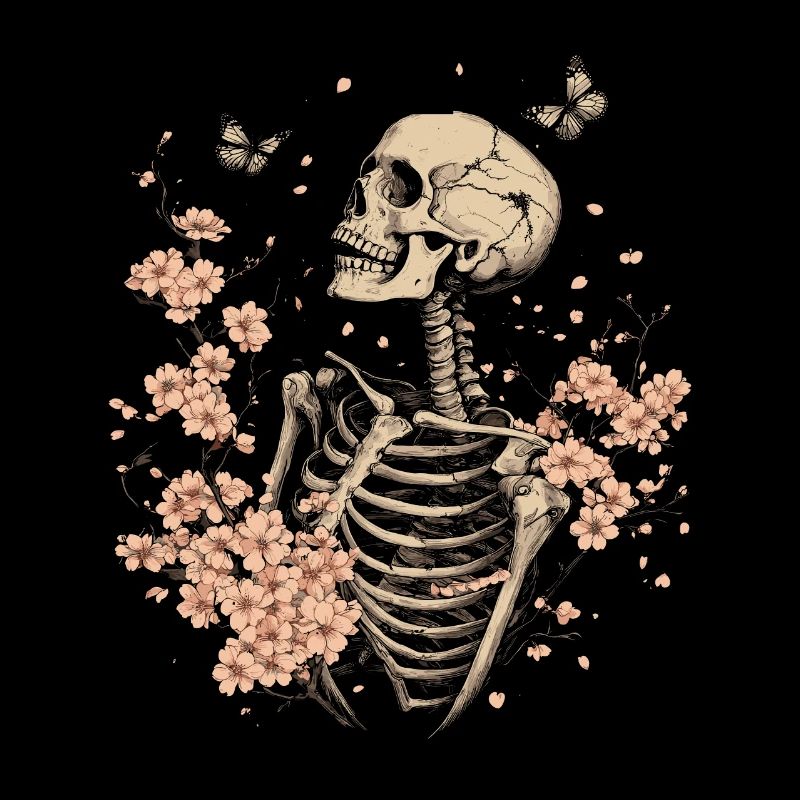 Skelett Blumen