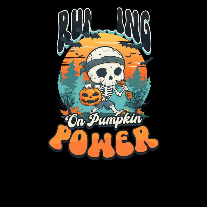 Halloween Runner Running On Pumpkin Power