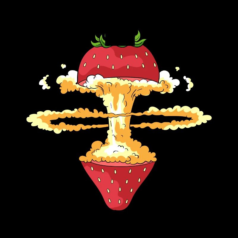 Exploding strawberry
