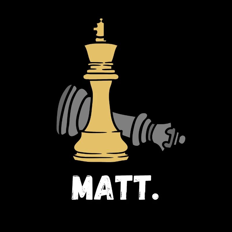 Schach Spruch Geschenk Schachmatt Queens Gambit