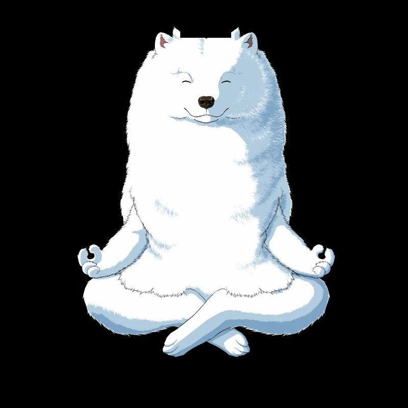 Yoga Samojede Hund