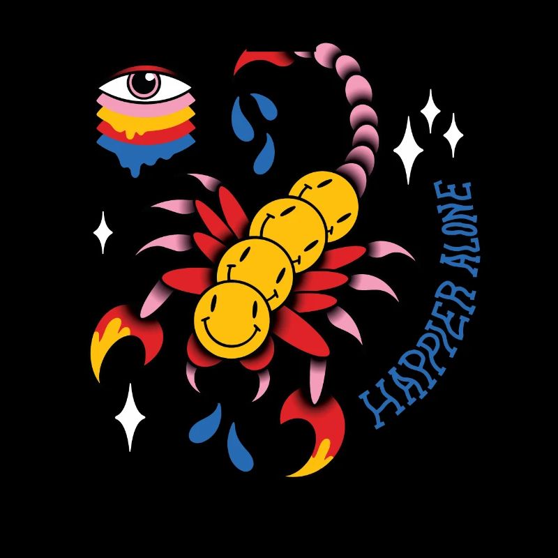 Trippy Tausendfüßler Tattoo