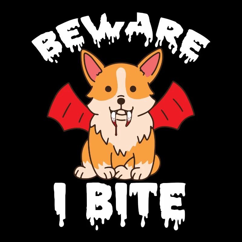 Halloween Corgi Vampire Costume Bites Fangs