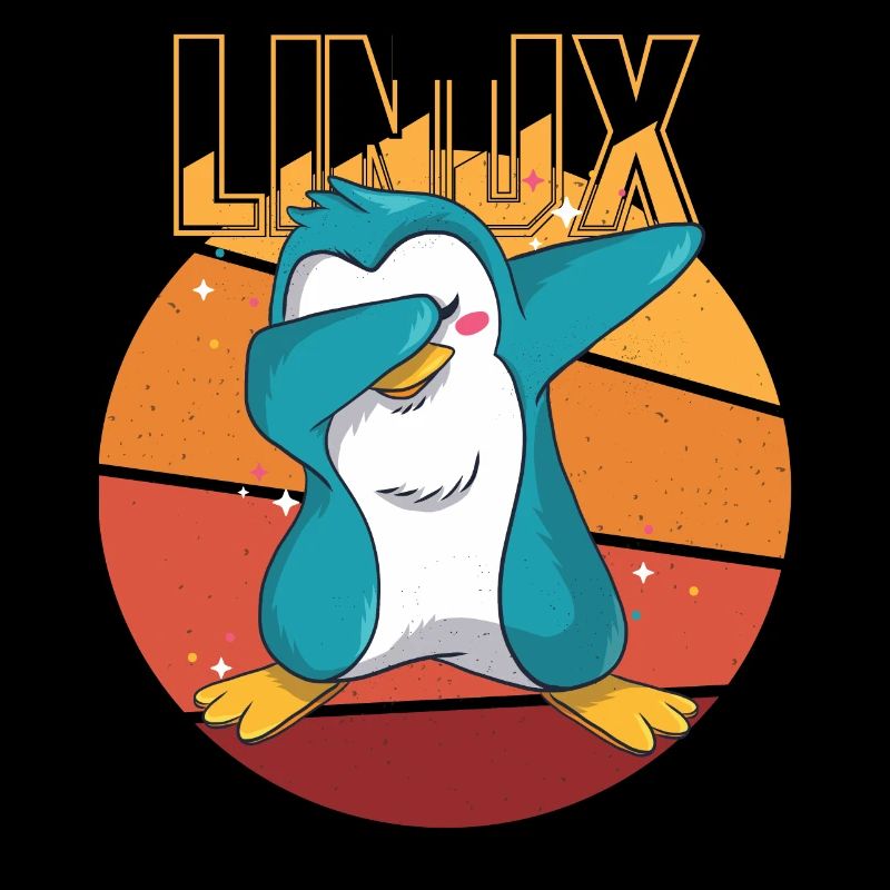 Geek Linux Root Party Penguin Nerd Programmer Comp