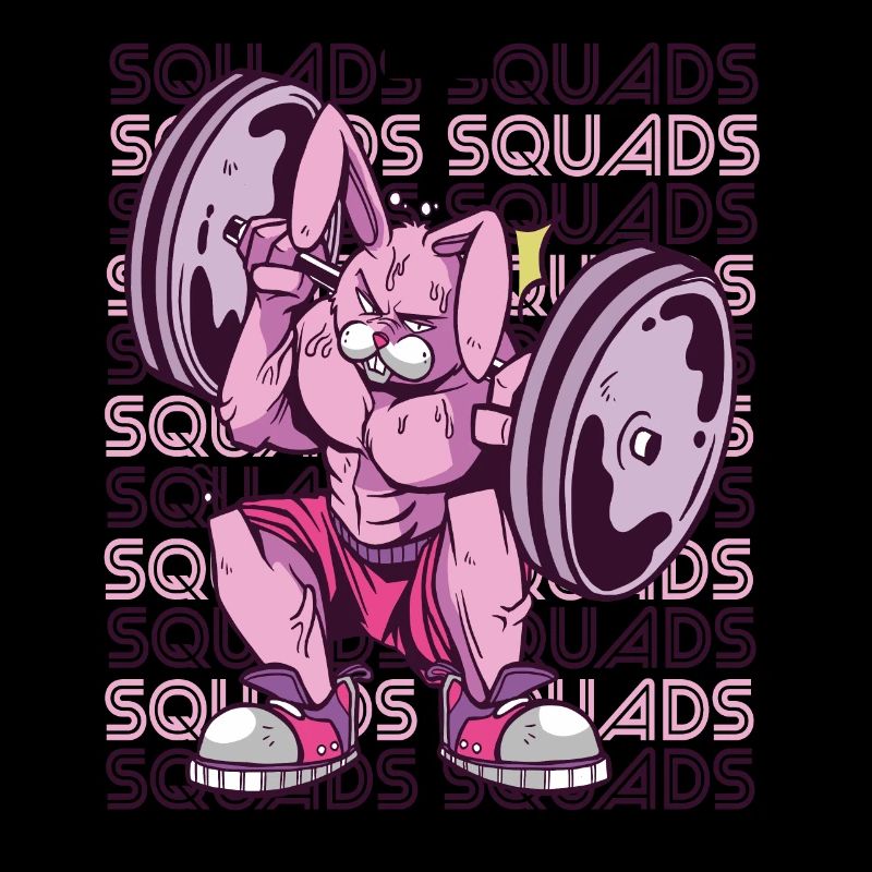 Squad Rabbit Gym Motivation Workout Krafttraining