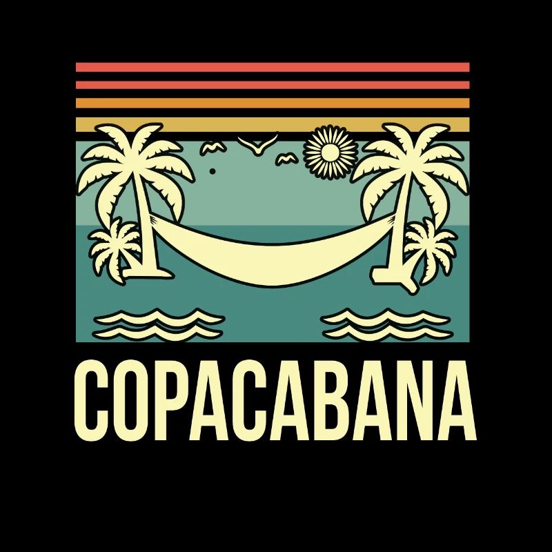 Copacabana Rio Palms Summer Beach Sun Brésil
