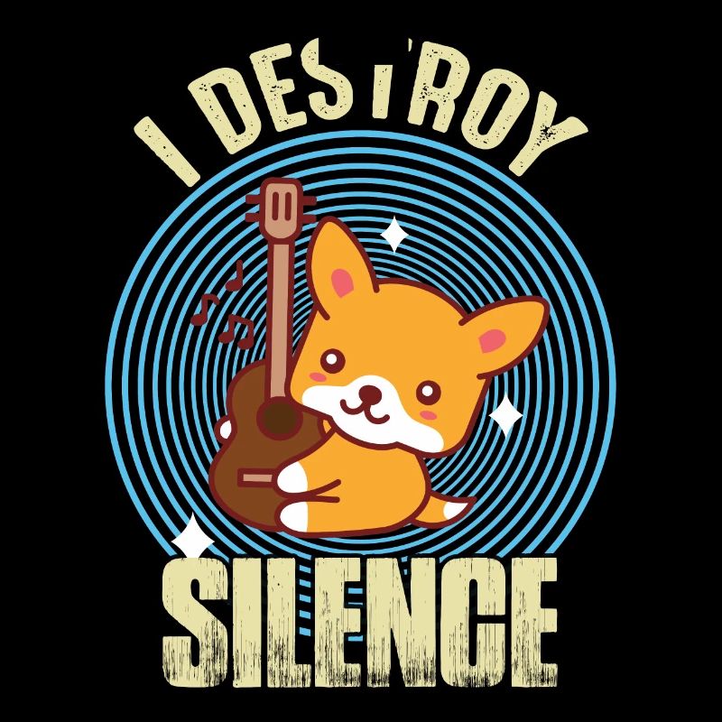 Guitare Destroy Silence Nice Fox guitariste Rockgi
