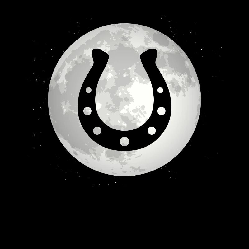 Pleine Lune - Cheval - Fer à cheval -